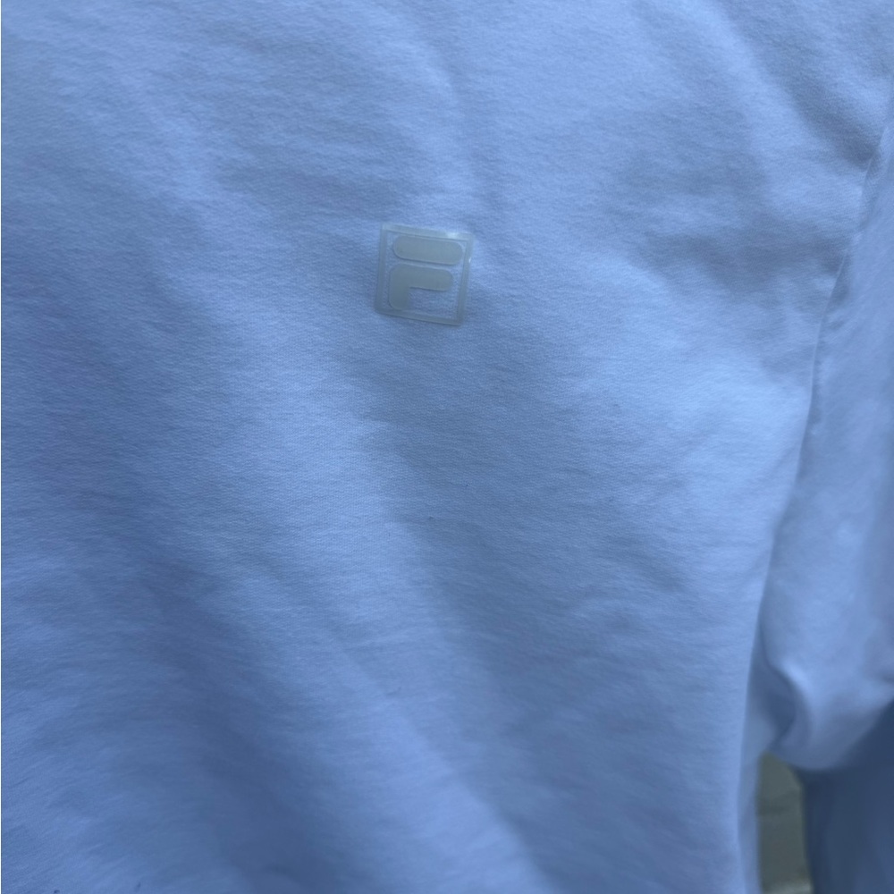 EUC white womens FILA pullover sweatshirt super comfy! - Picture 2 of 7